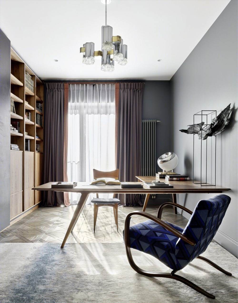 宁静自然氛围的家庭办公设计案例丨ELLEdecoration-1