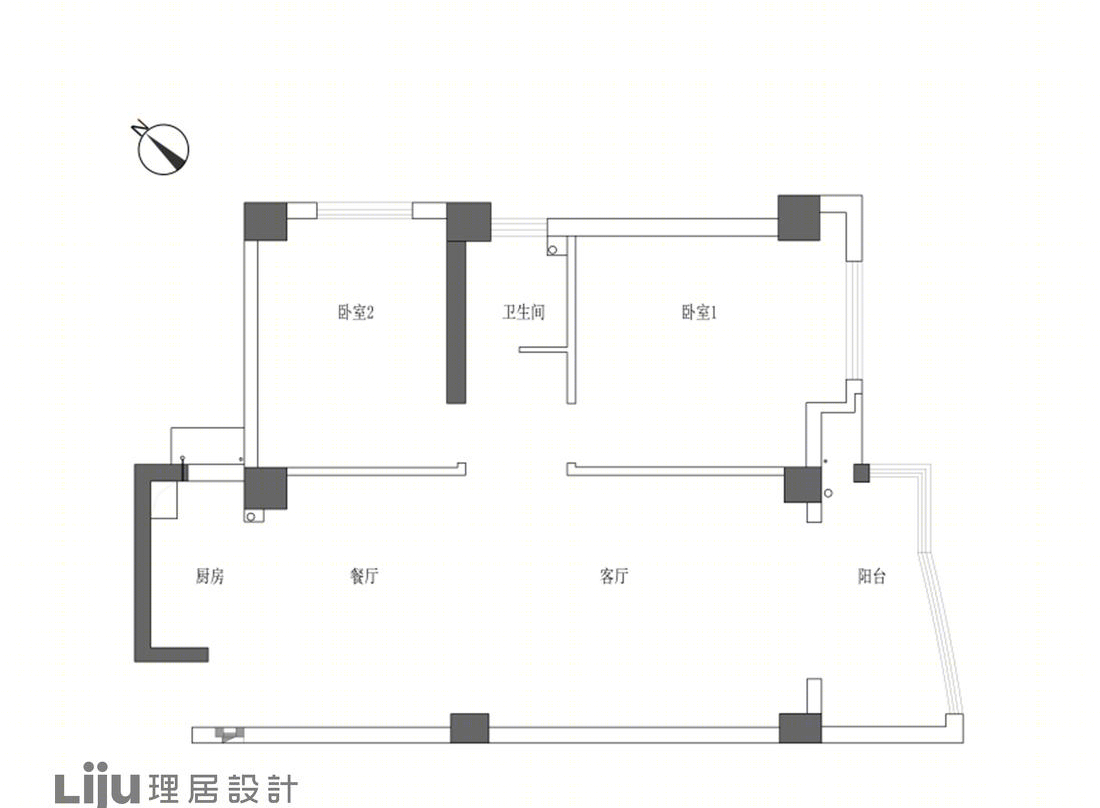 三口之家的逆向采光生活-26