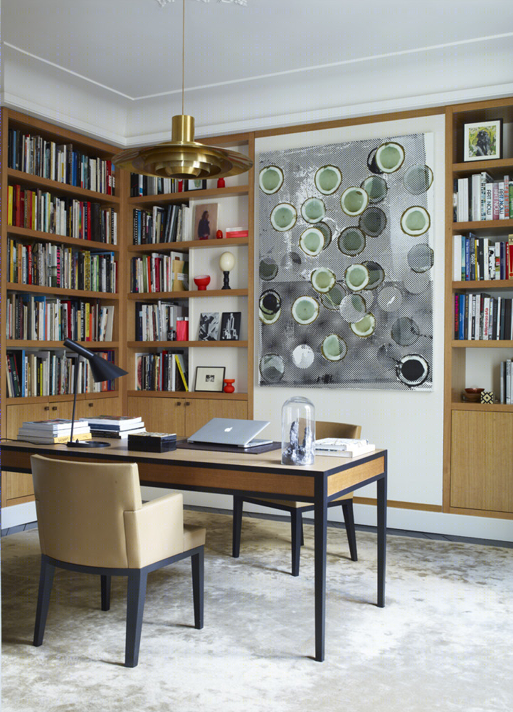 宁静自然氛围的家庭办公设计案例丨ELLEdecoration-5