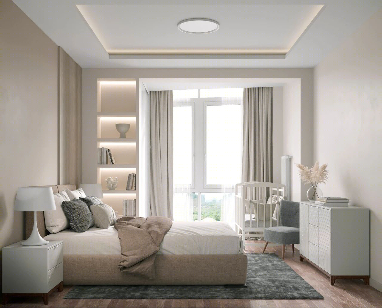 莫斯科 62.7㎡高级感三口之家设计-20