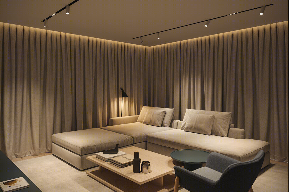温馨舒适的现代家庭公寓设计丨Bezmirno Architects-14