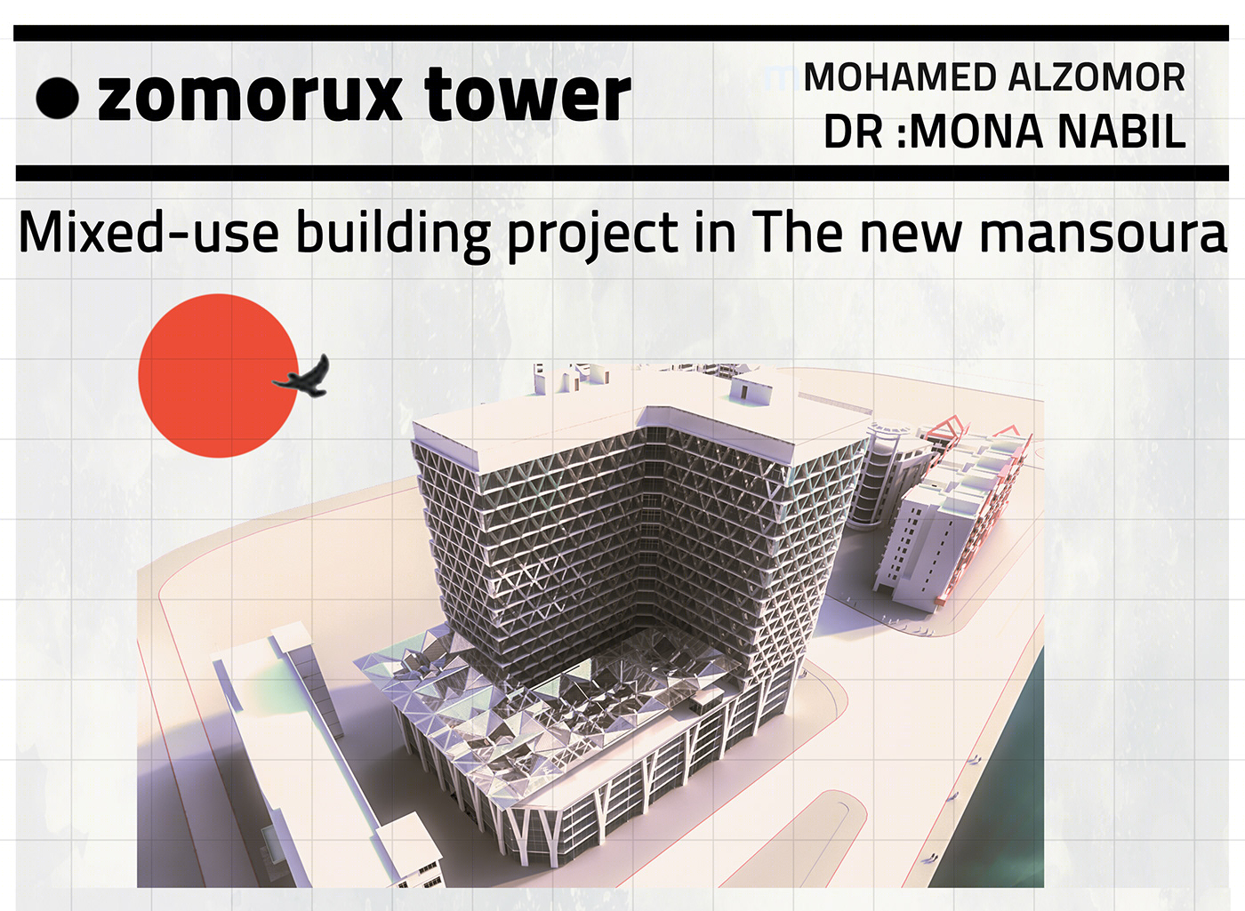 Anastasiya Gushchina丨商业综合体丨Mixed-use building project in new mansoura-3