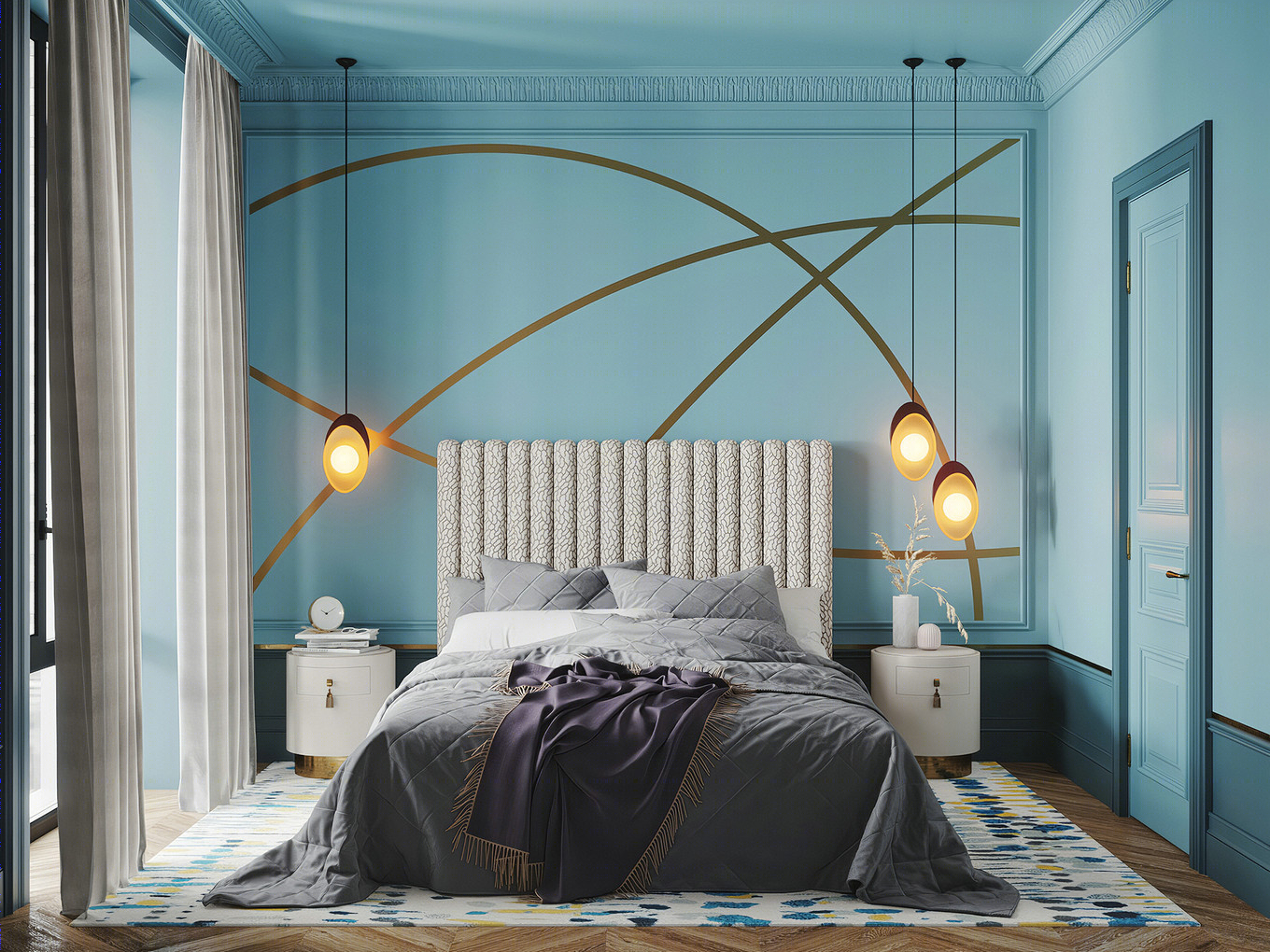 简欧轻奢，华丽美感的空间设计-14