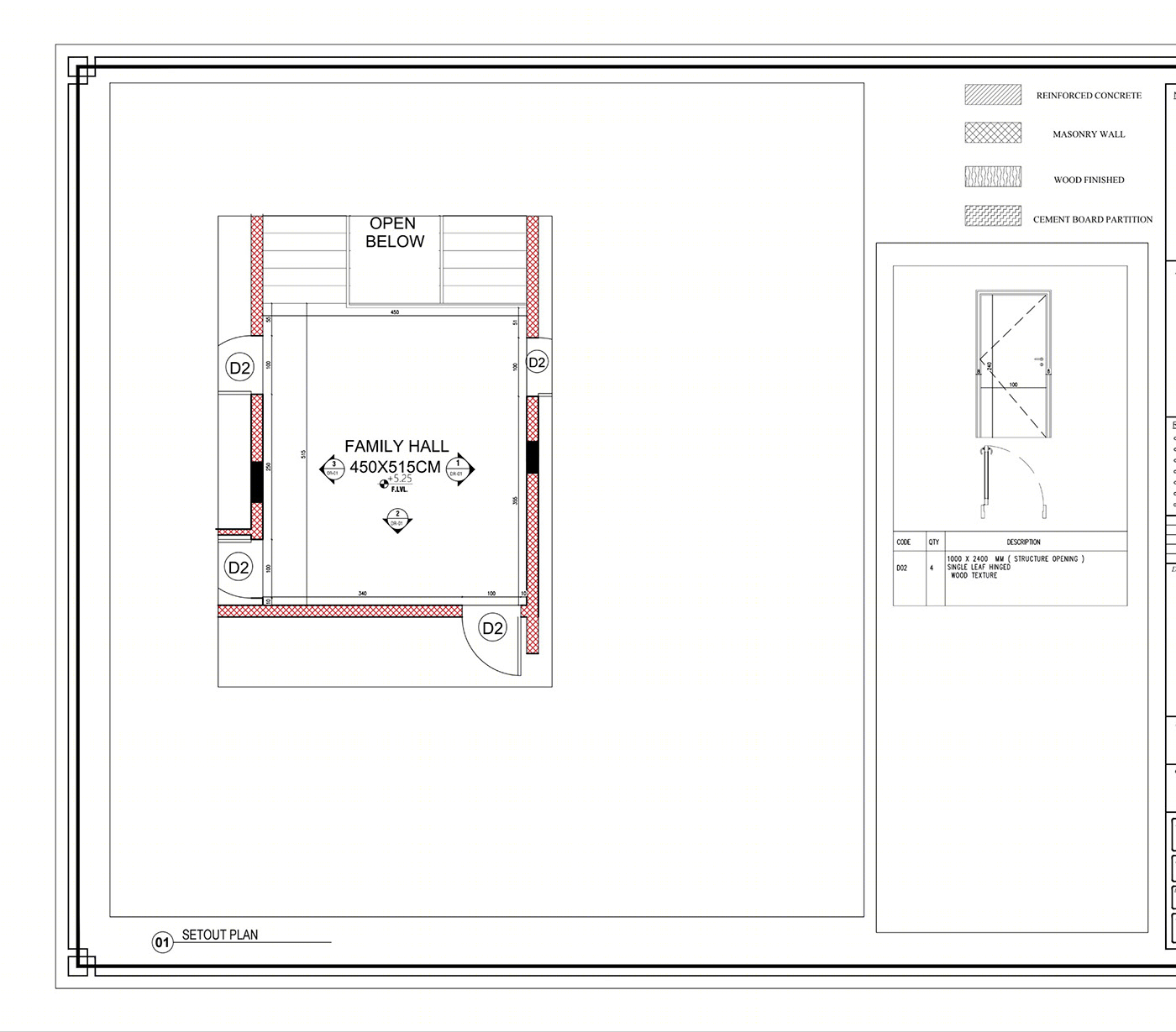 SHOPDRAWING FOR HALL IN VILLA IN UAE-1