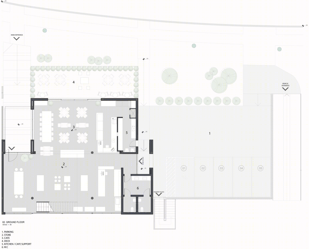 巴西罗西塔教区餐厅 | 融入自然的生态景观建筑-40