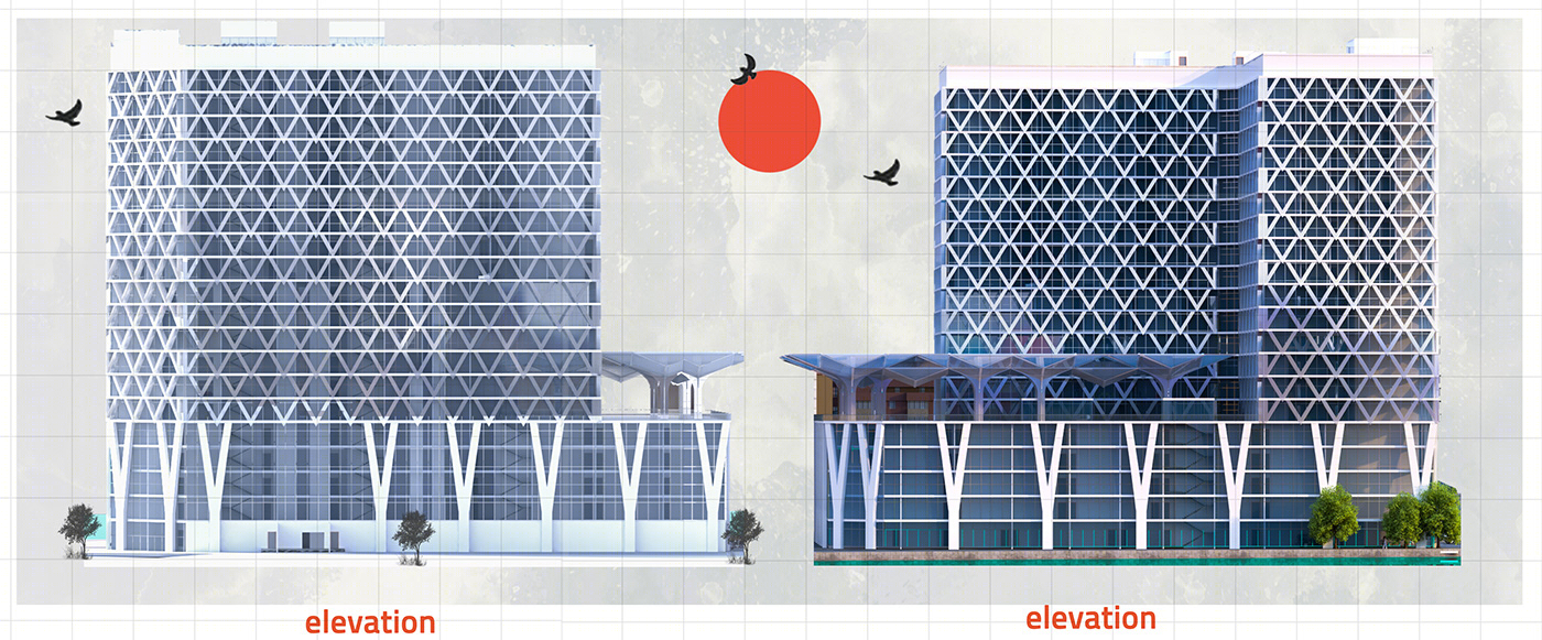 Anastasiya Gushchina丨商业综合体丨Mixed-use building project in new mansoura-8