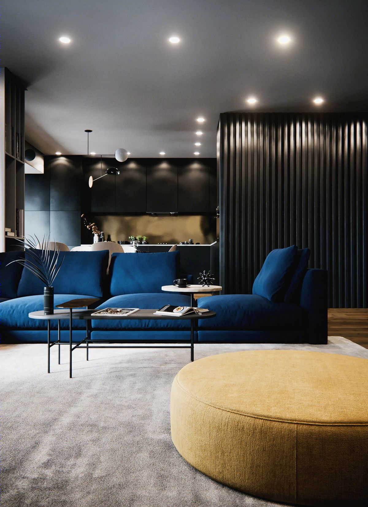 极简高级灰深蓝空间，Anna Lutaeva 的实用设计匠心-4