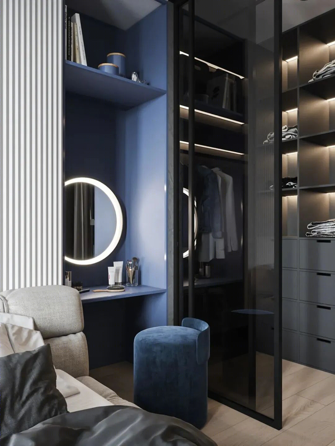 极简灰与自然木的优雅融合丨SAUNYA 工作室-20