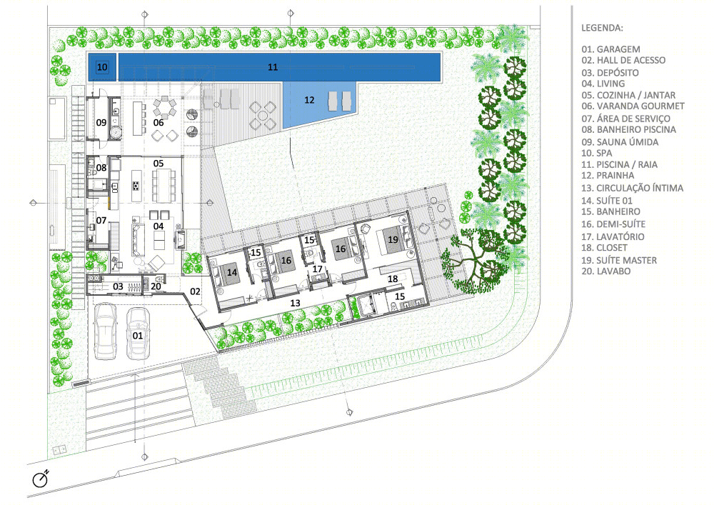 巴西 JP 别墅 | 融入环境的室内外一体化设计-51