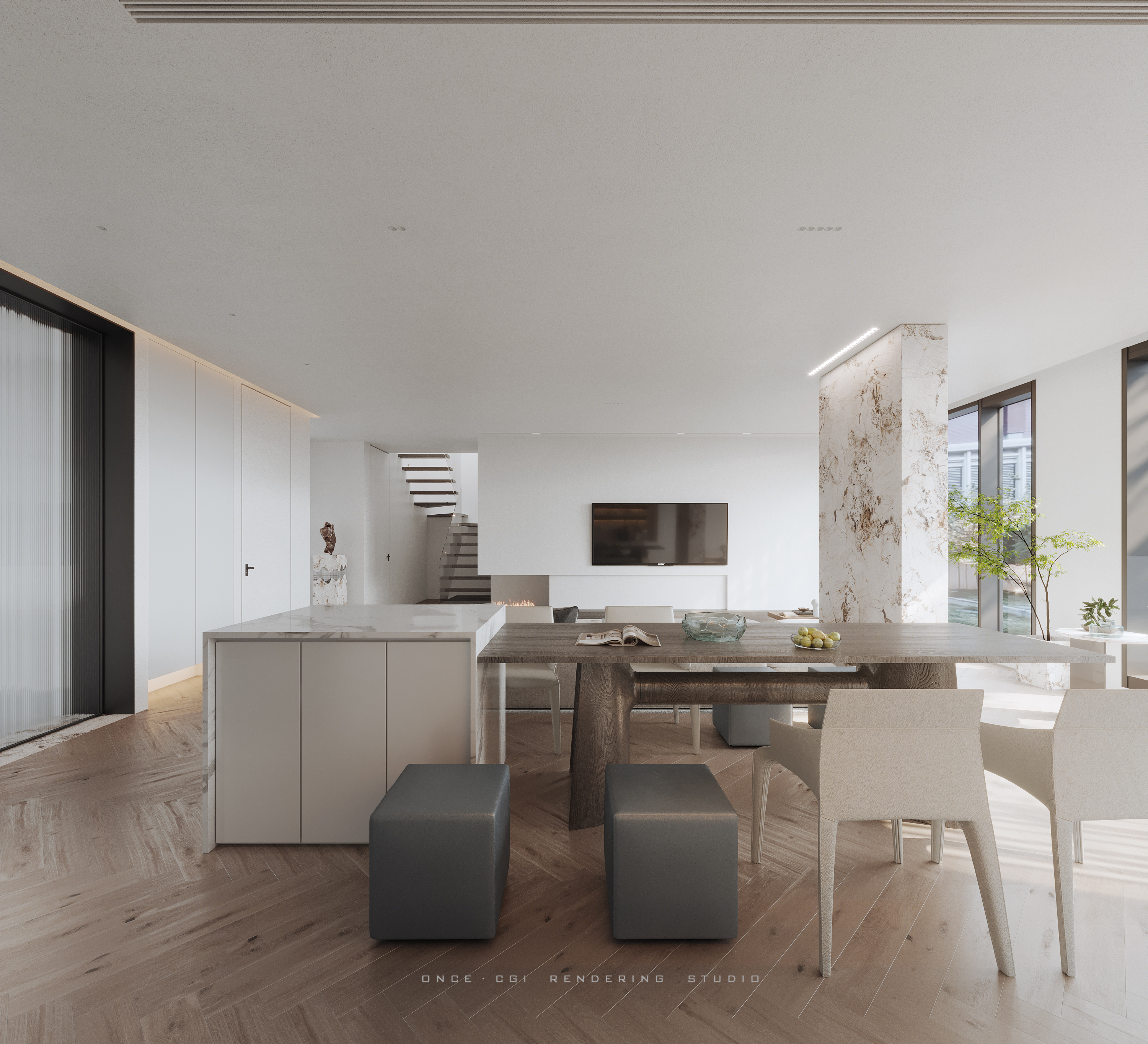 花语江南·别墅表现·现代中式风丨ONCE·CGI·RENDERING·STUDIO-12