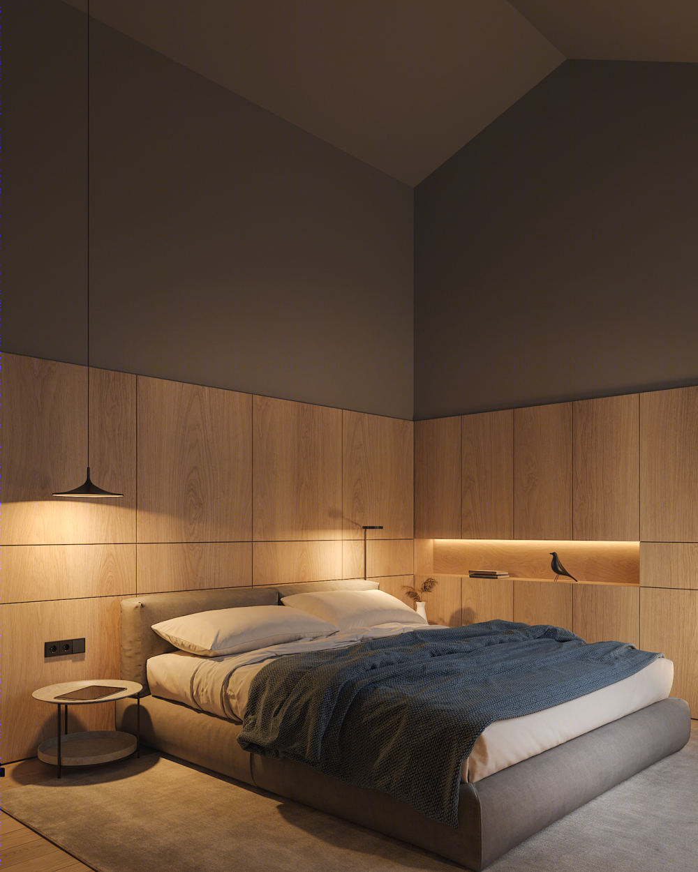 温馨舒适的现代家庭公寓设计丨Bezmirno Architects-27