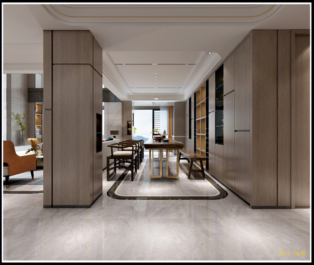 泉州现代简约楼中楼 | CAD施工图+效果图 |-1