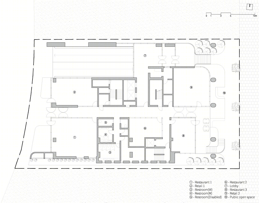 首尔商务区独特 officetel 设计，打造城市公共空间新景观-2