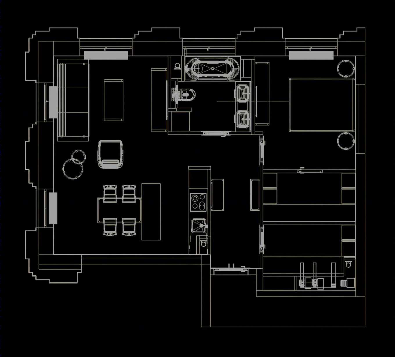 简欧轻奢，华丽美感的空间设计-23