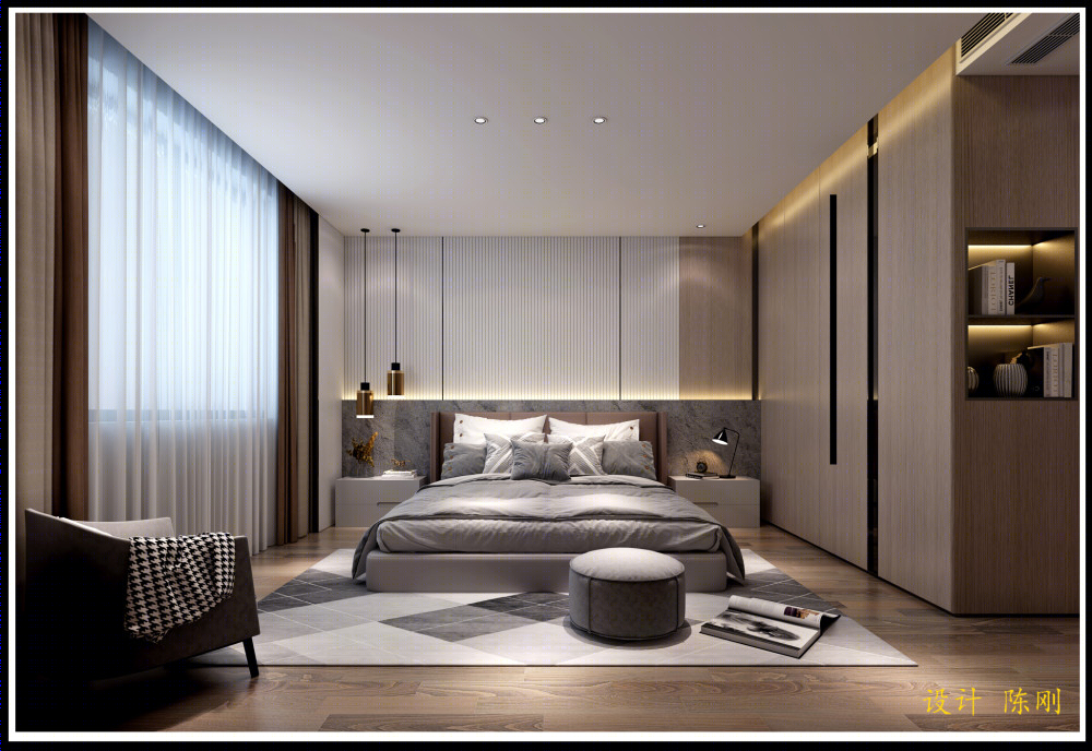 泉州现代简约楼中楼 | CAD施工图+效果图 |-2