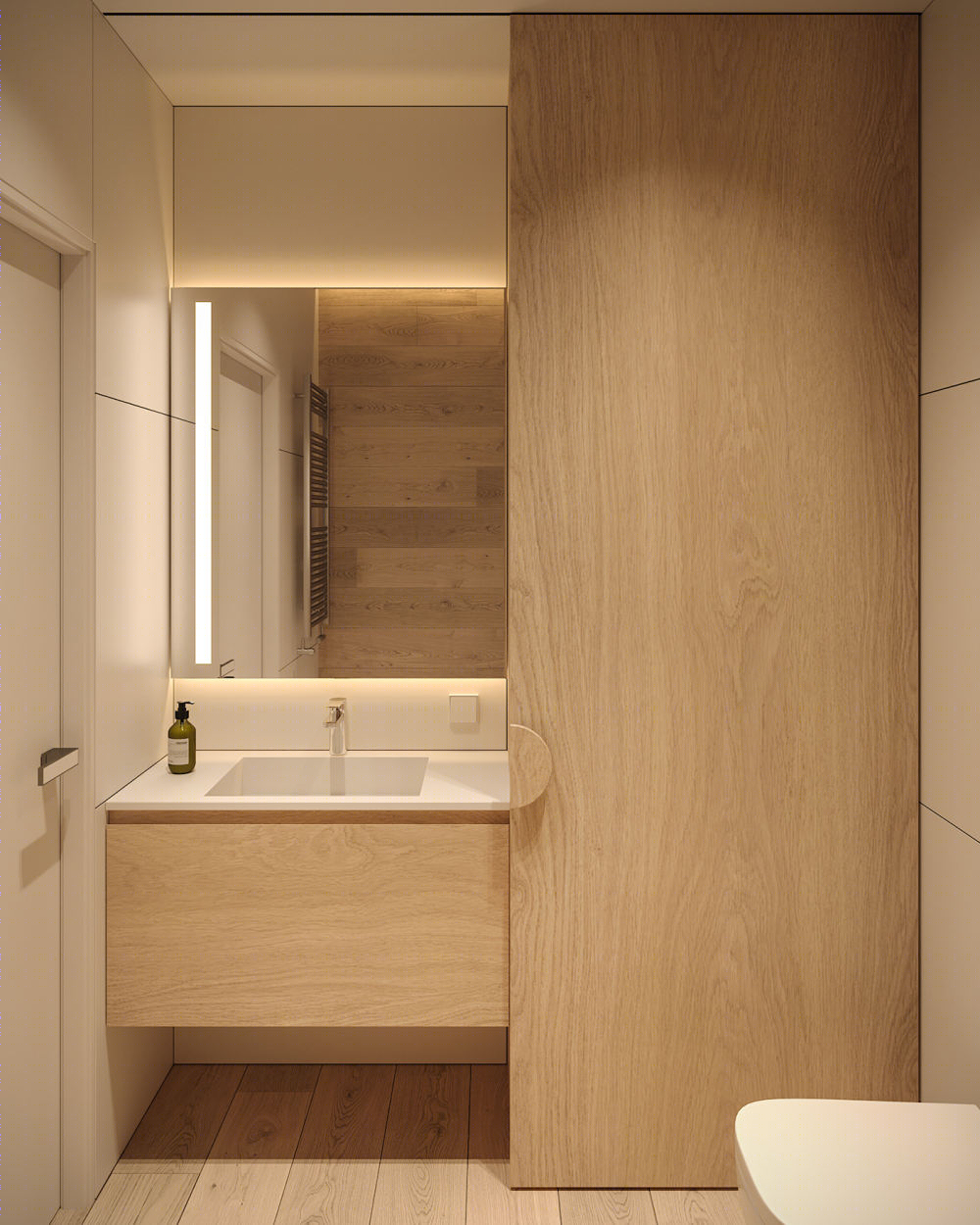 温馨舒适的现代家庭公寓设计丨Bezmirno Architects-30
