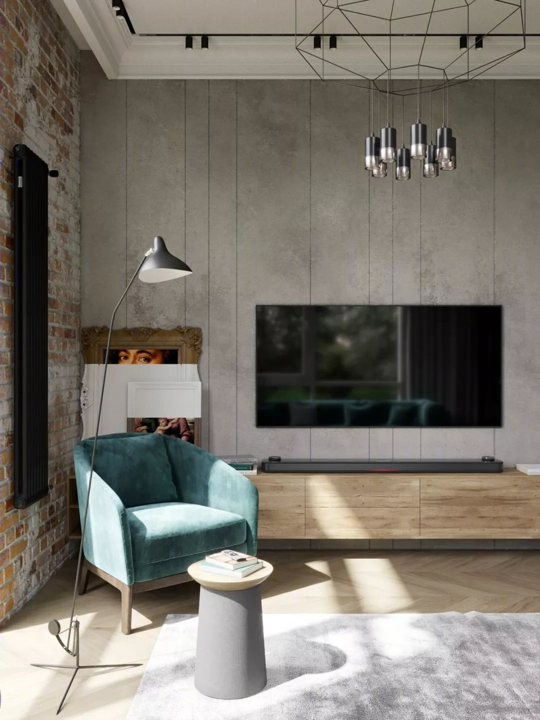 工业风清新时尚住宅设计-2