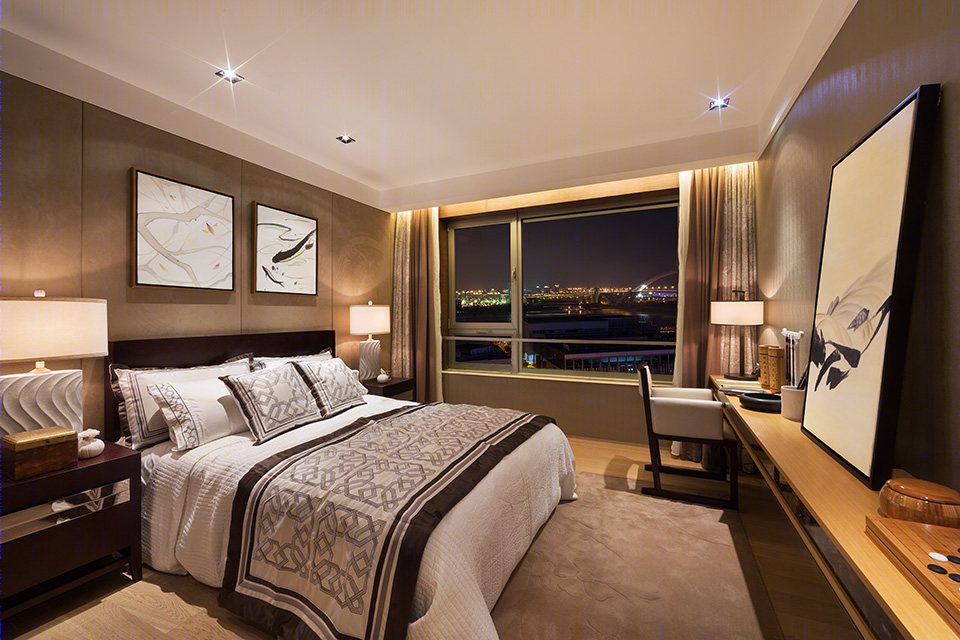 绿城盛世滨江样板房，现代简约风格演绎-7