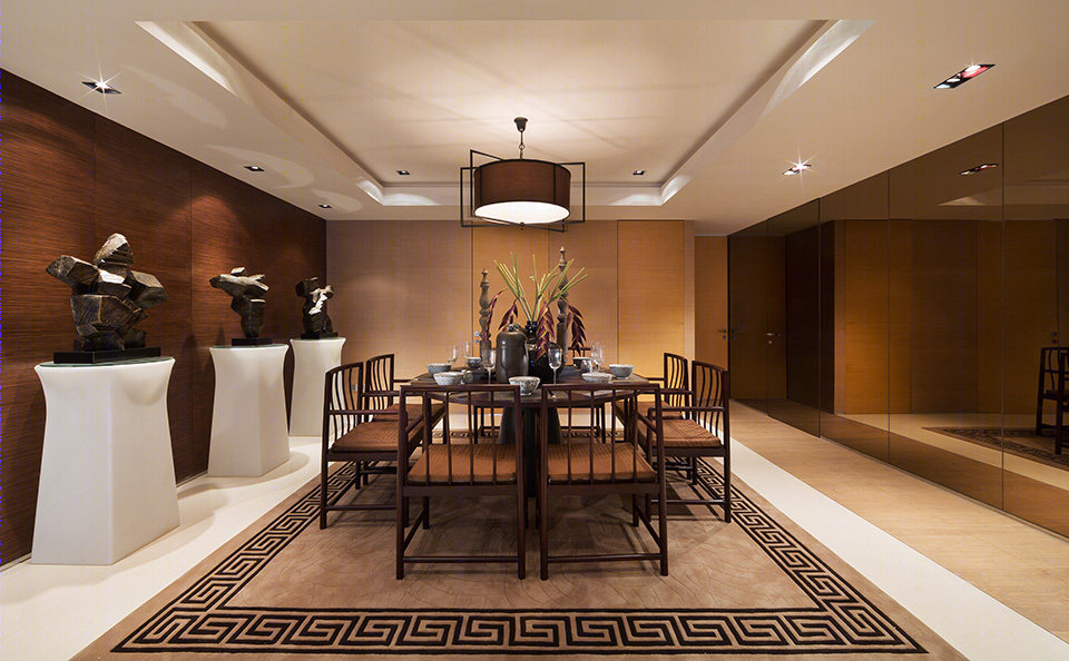 绿城盛世滨江样板房，现代简约风格演绎-6