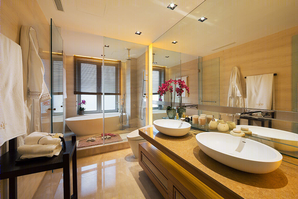 绿城盛世滨江样板房，现代简约风格演绎-9