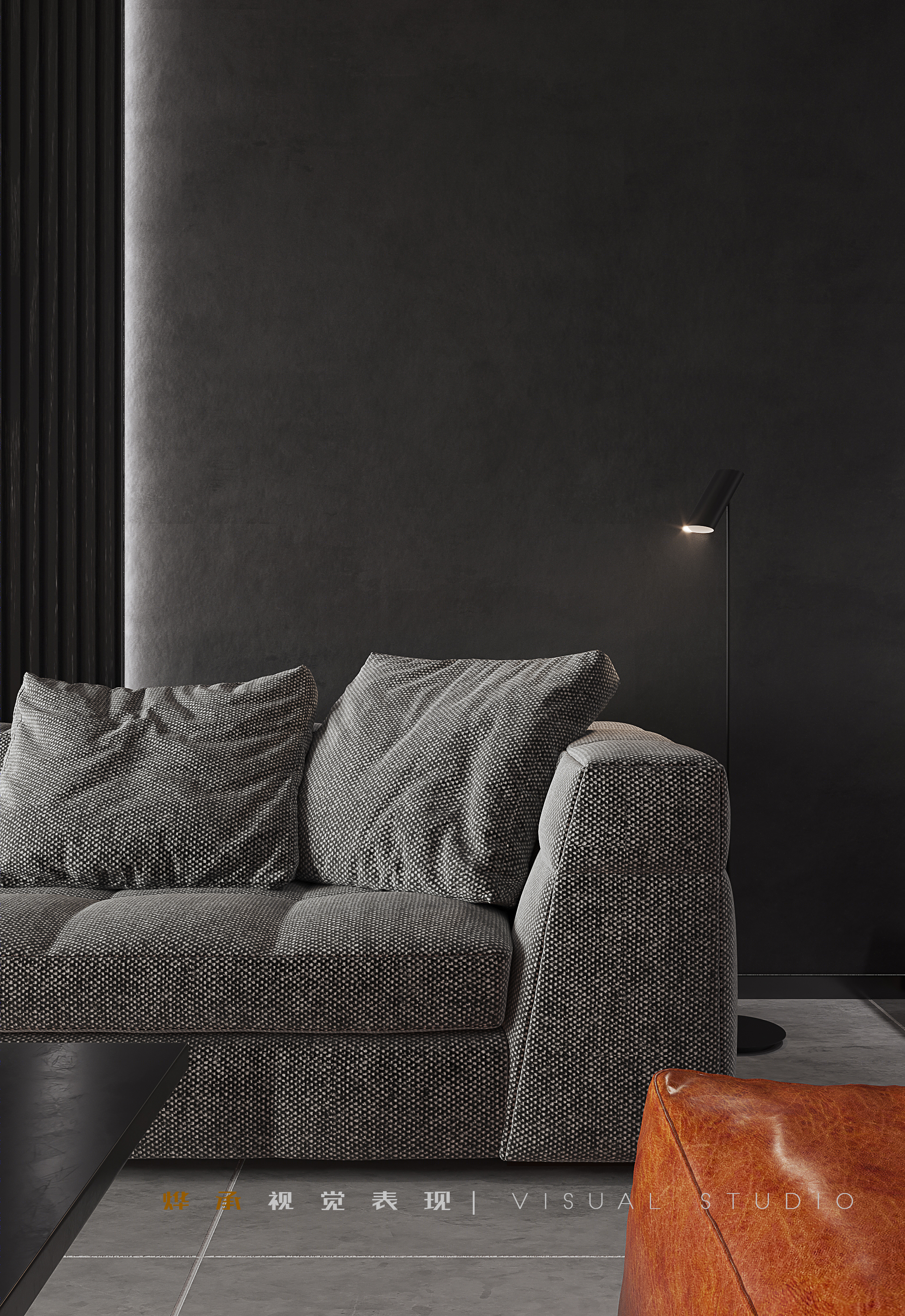 极简黑白灰 | 3dmax2020 cr7.1 ps 的室内设计典范-4