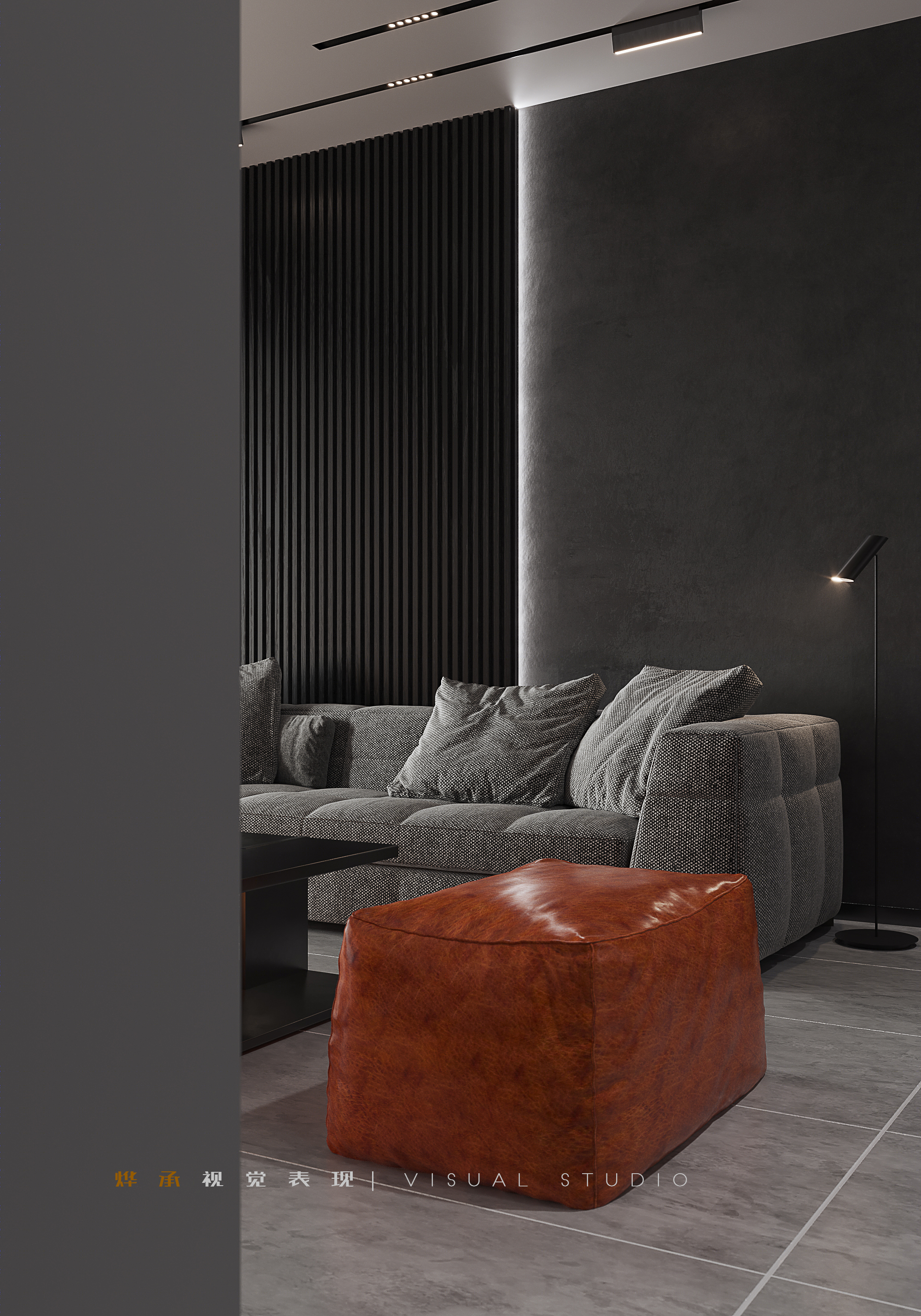 极简黑白灰 | 3dmax2020 cr7.1 ps 的室内设计典范-5