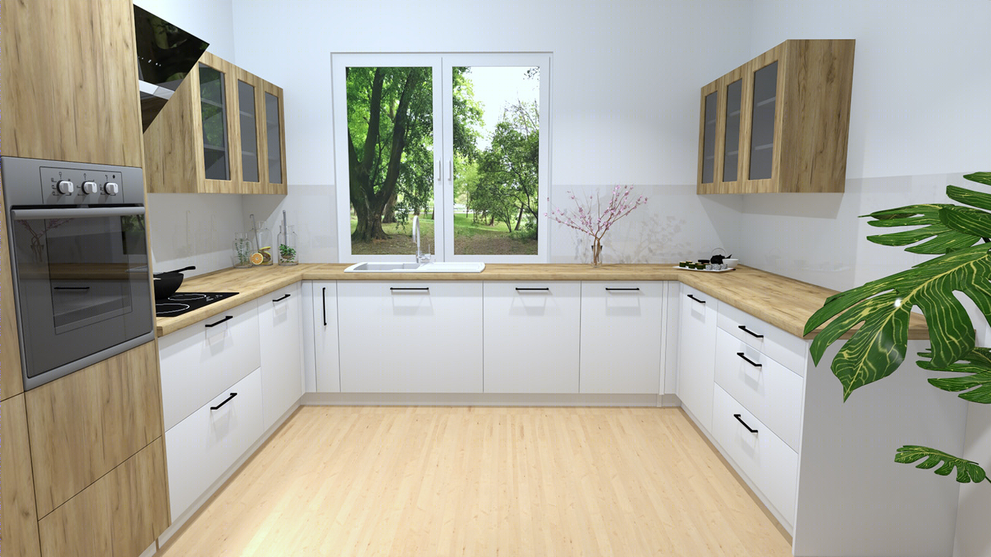 kitchen in the summer cottage-0