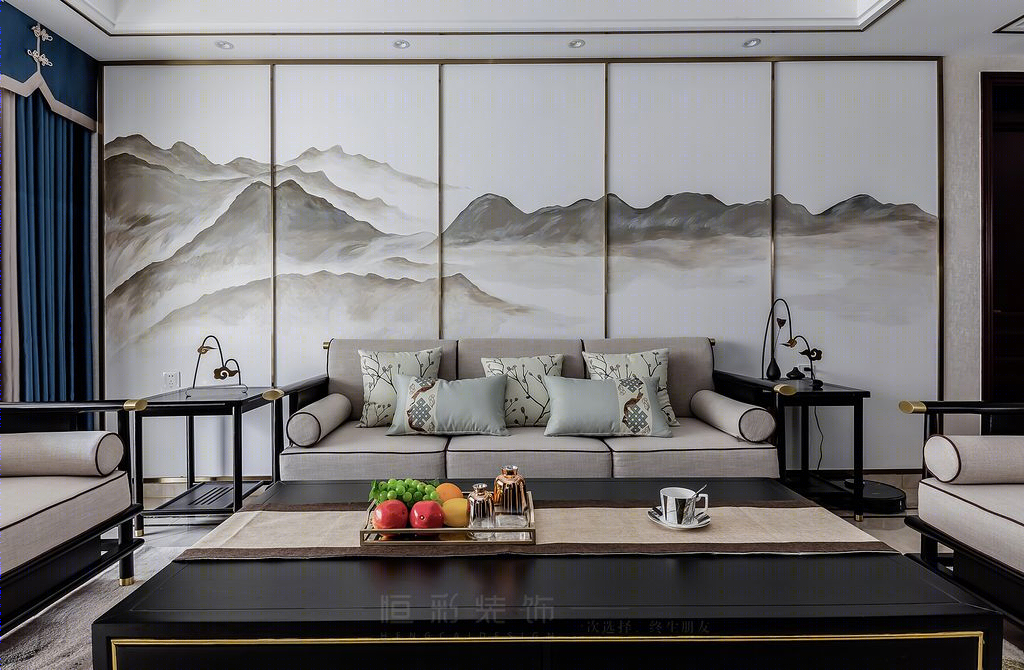 128㎡ 新中式的山水墨韵和诗画江南-15