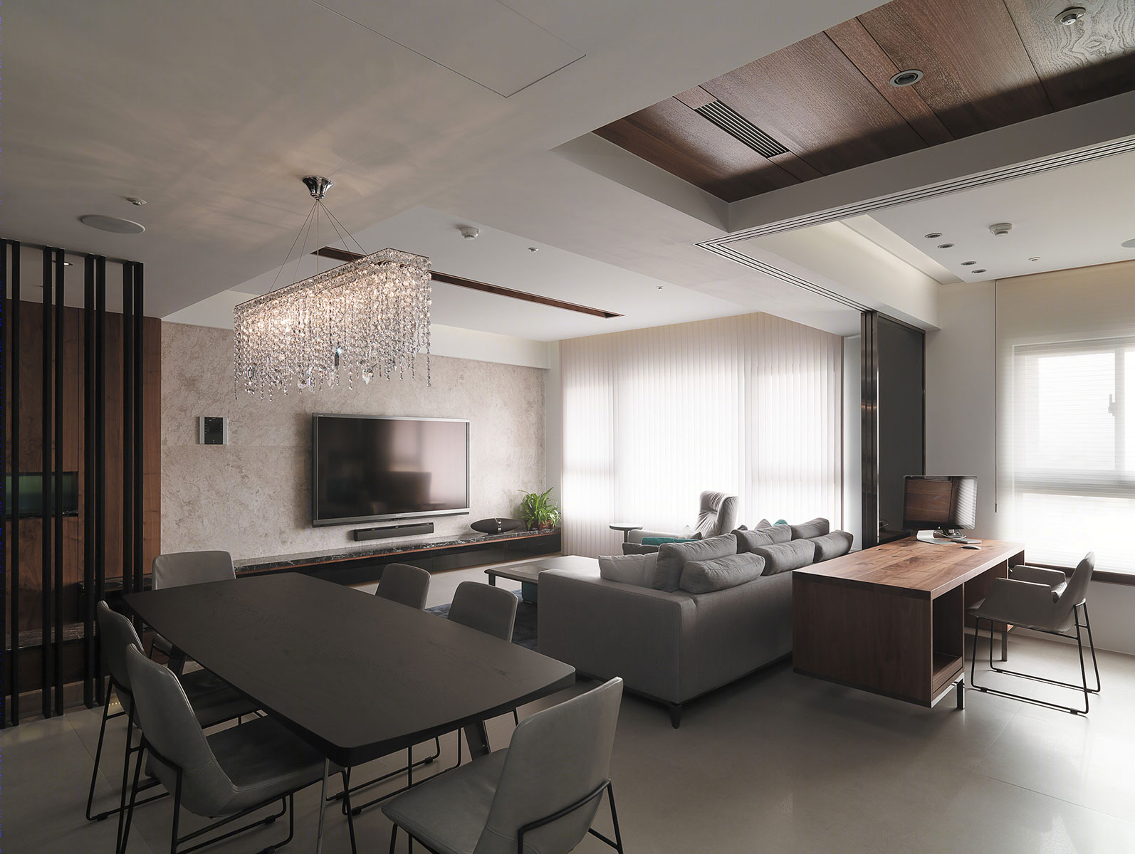 122㎡珠宝盒式住宅 | 自然色系的现代古典风格惊艳之作-7