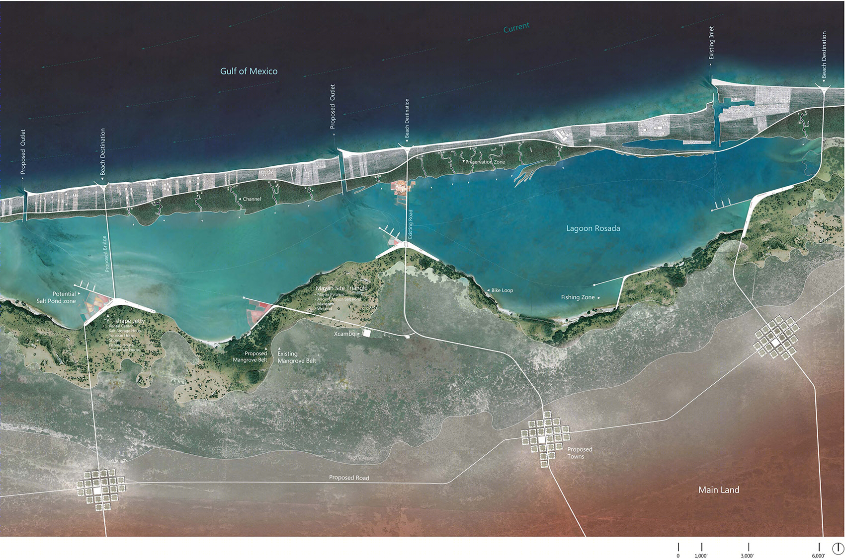 “Y”形堤坝系统 | 墨西哥生态旅游与社区回迁的可持续方案-23