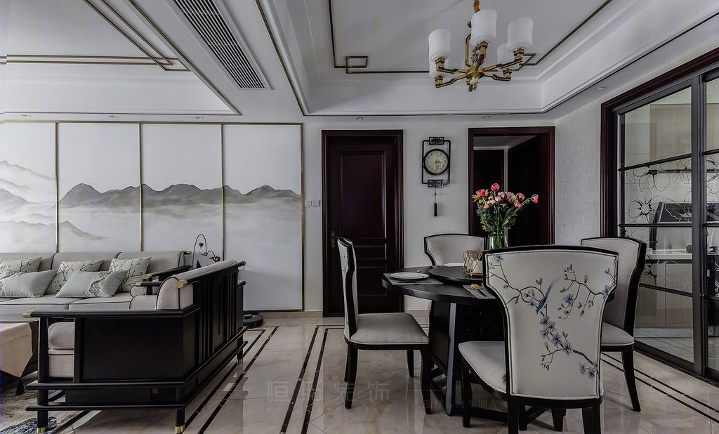 128㎡ 新中式的山水墨韵和诗画江南-17