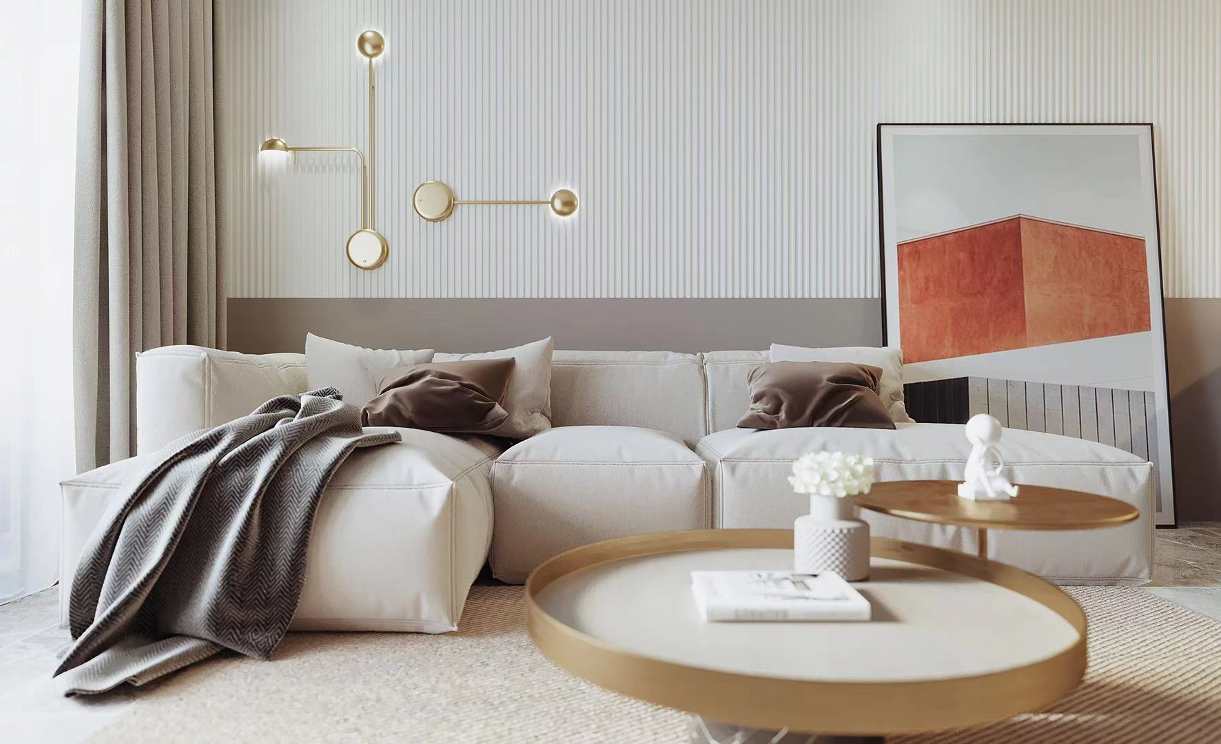 淮安三口之家温暖舒适之家丨中国淮安丨东篱设计李寅-6