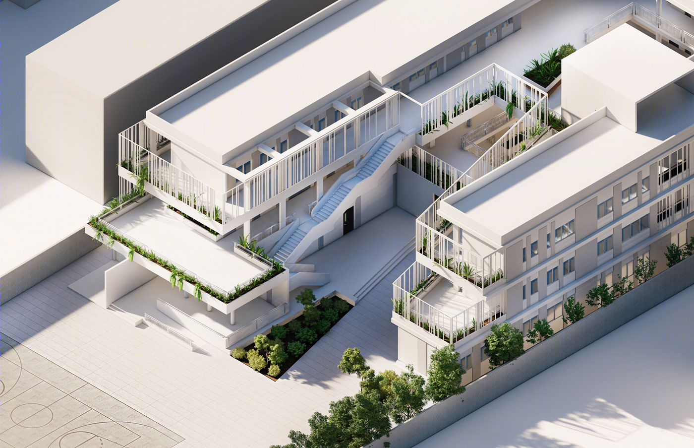 张三打造现代简约学校设计丨中国北京丨Architecture Design Studio 3-4
