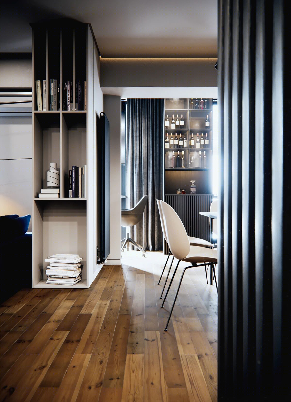 极简高级灰深蓝空间，Anna Lutaeva 的实用设计匠心-13