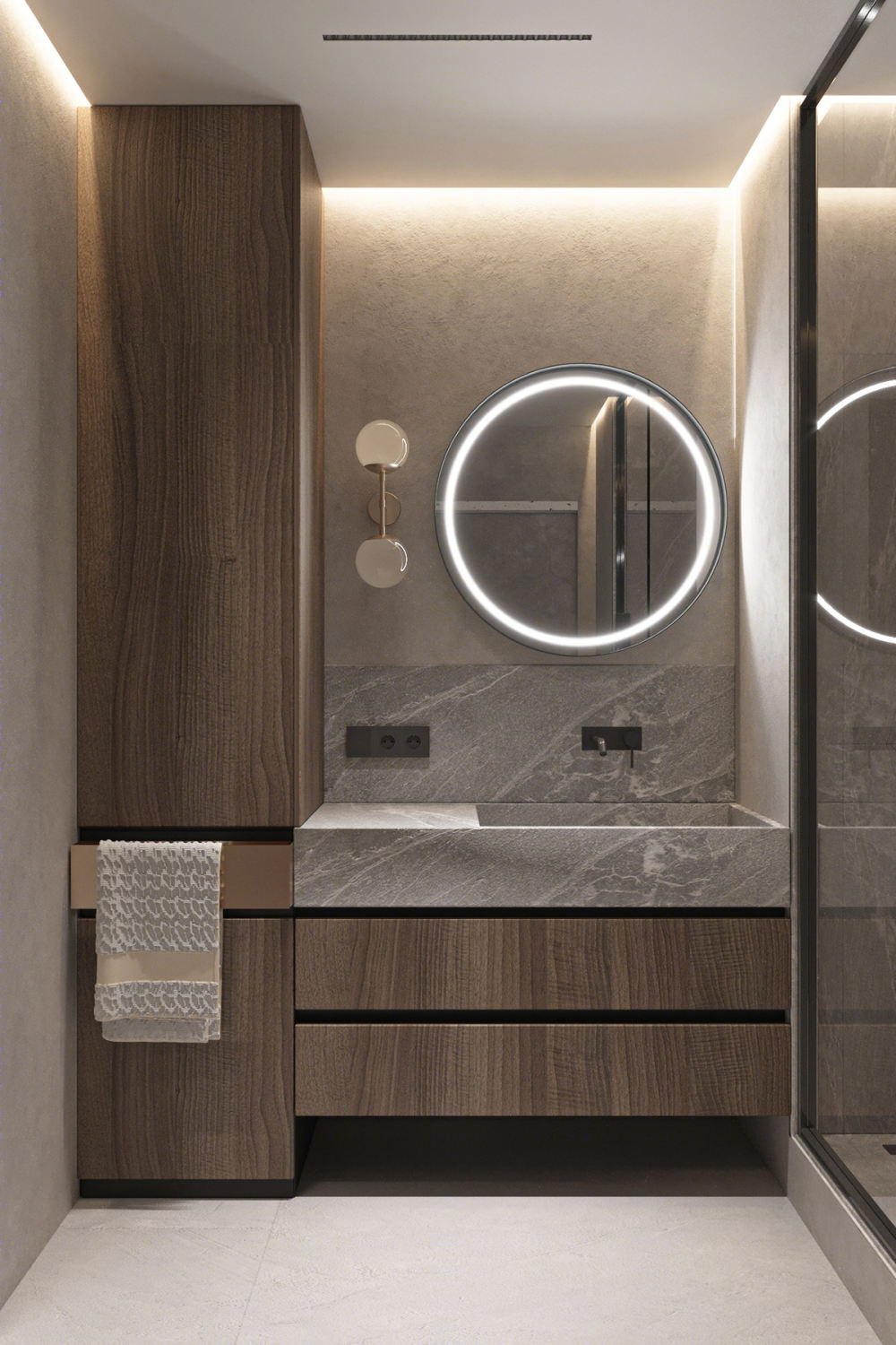 简约复古风公寓设计丨Ivan Honcharenko-32