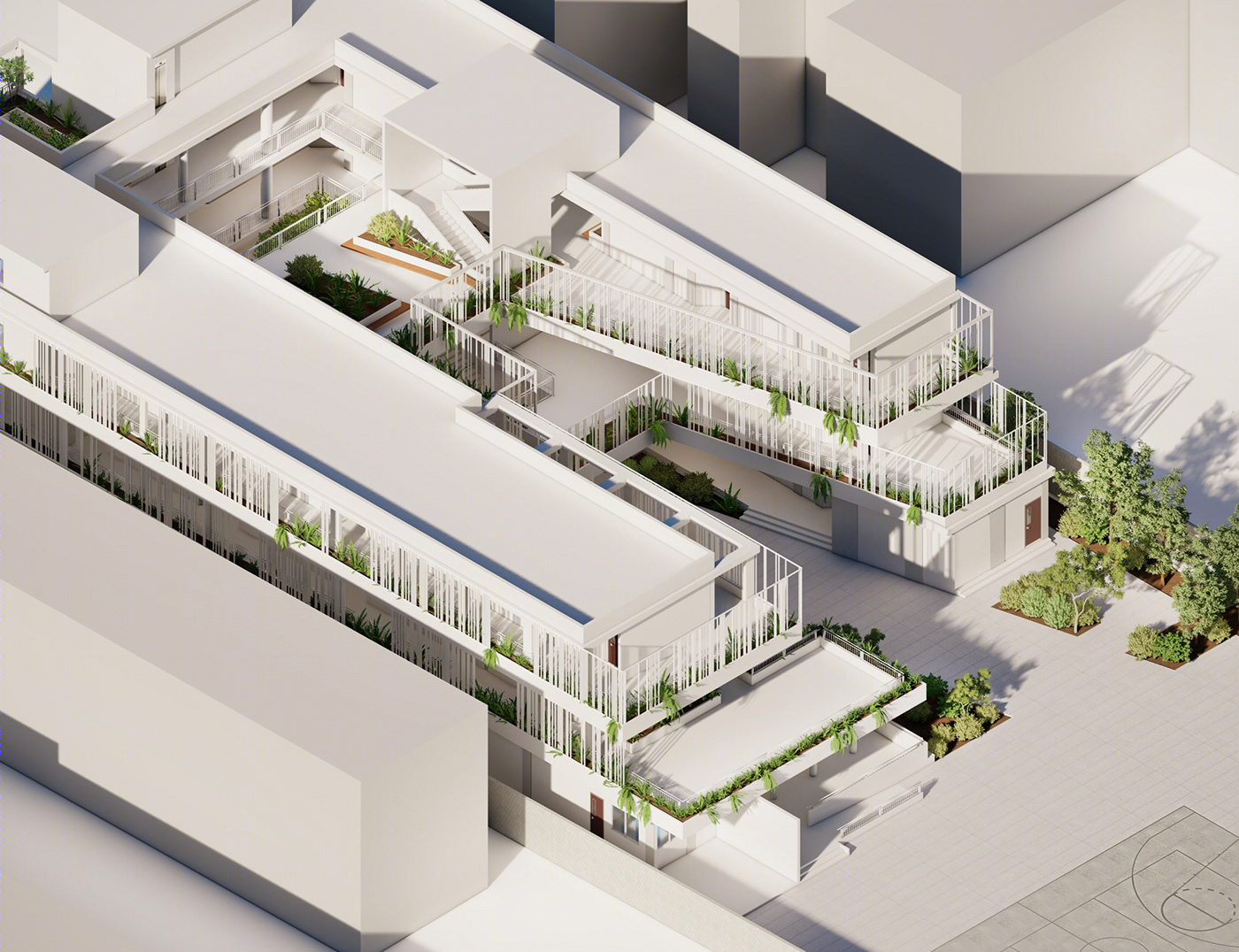 张三打造现代简约学校设计丨中国北京丨Architecture Design Studio 3-5