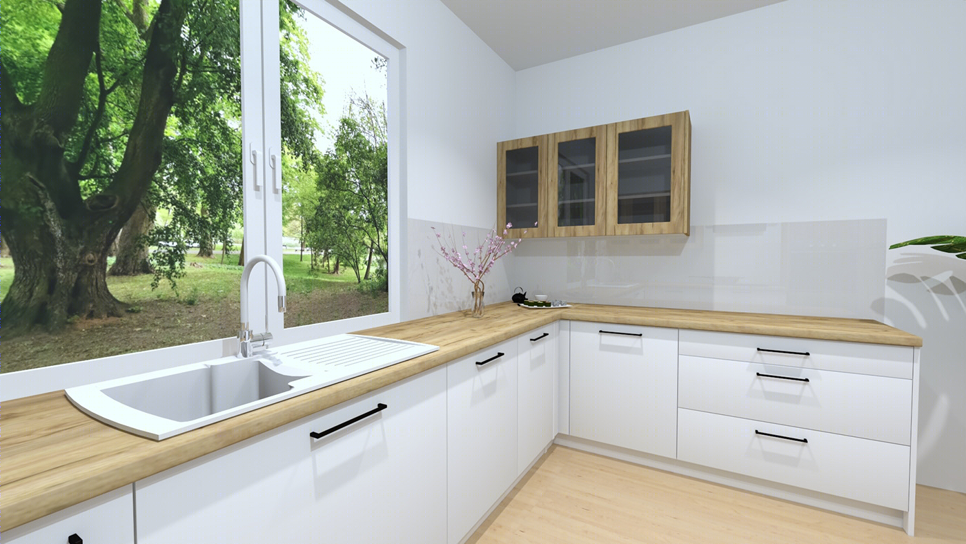 kitchen in the summer cottage-3