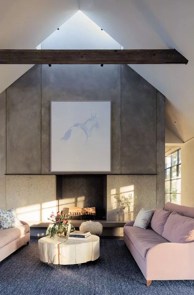 加州葡萄园中的现代谷仓建筑-6