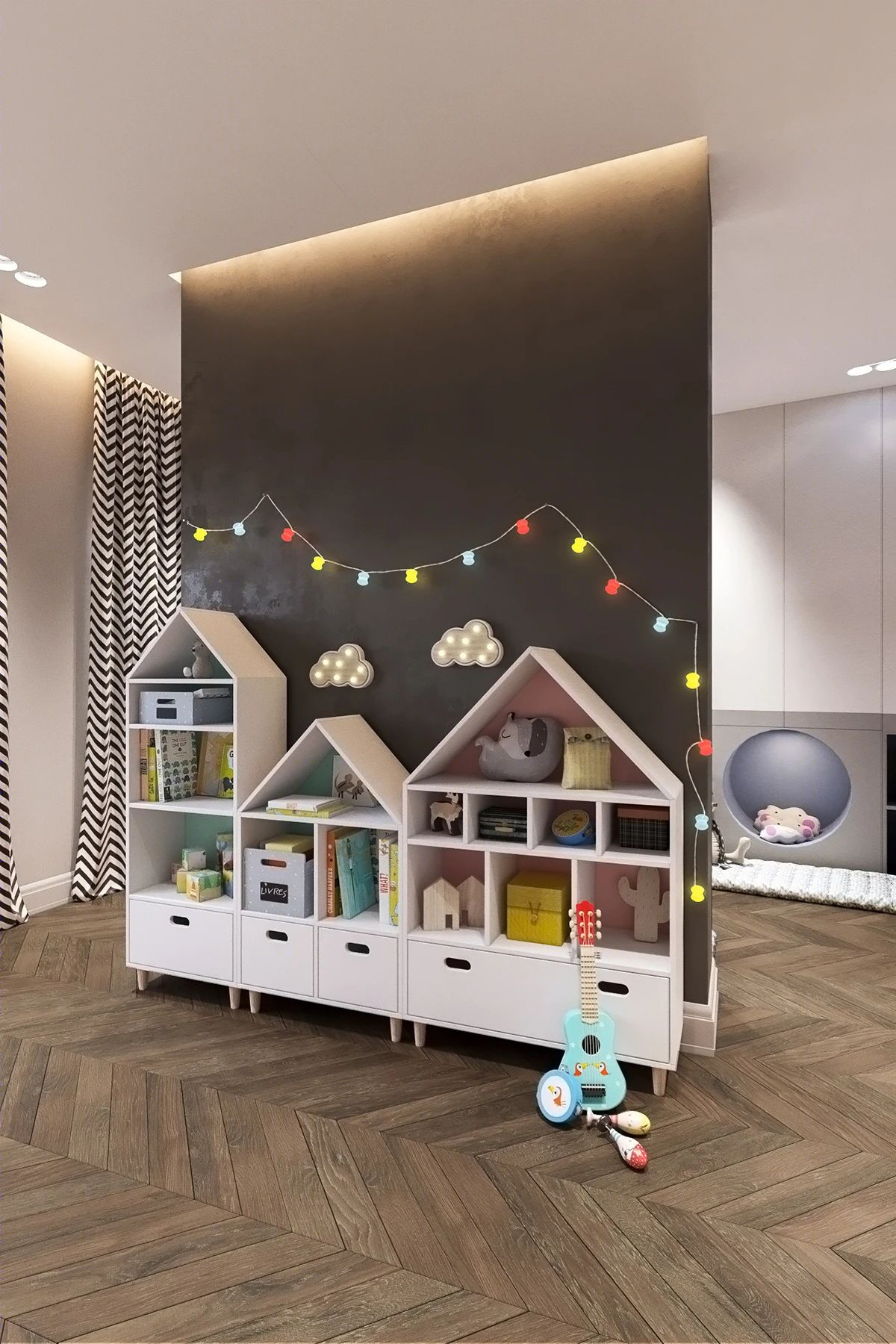 乌克兰设计师打造简约奢华 44㎡一居室，空间利用恰到好处！-52