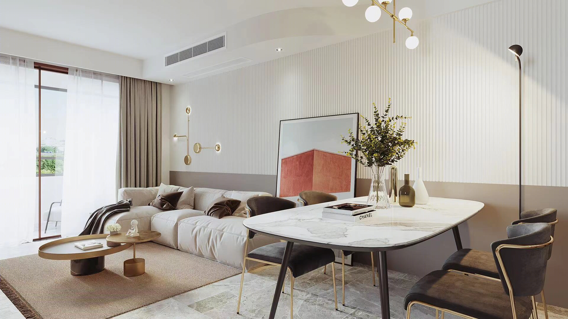 淮安三口之家温暖舒适之家丨中国淮安丨东篱设计李寅-9