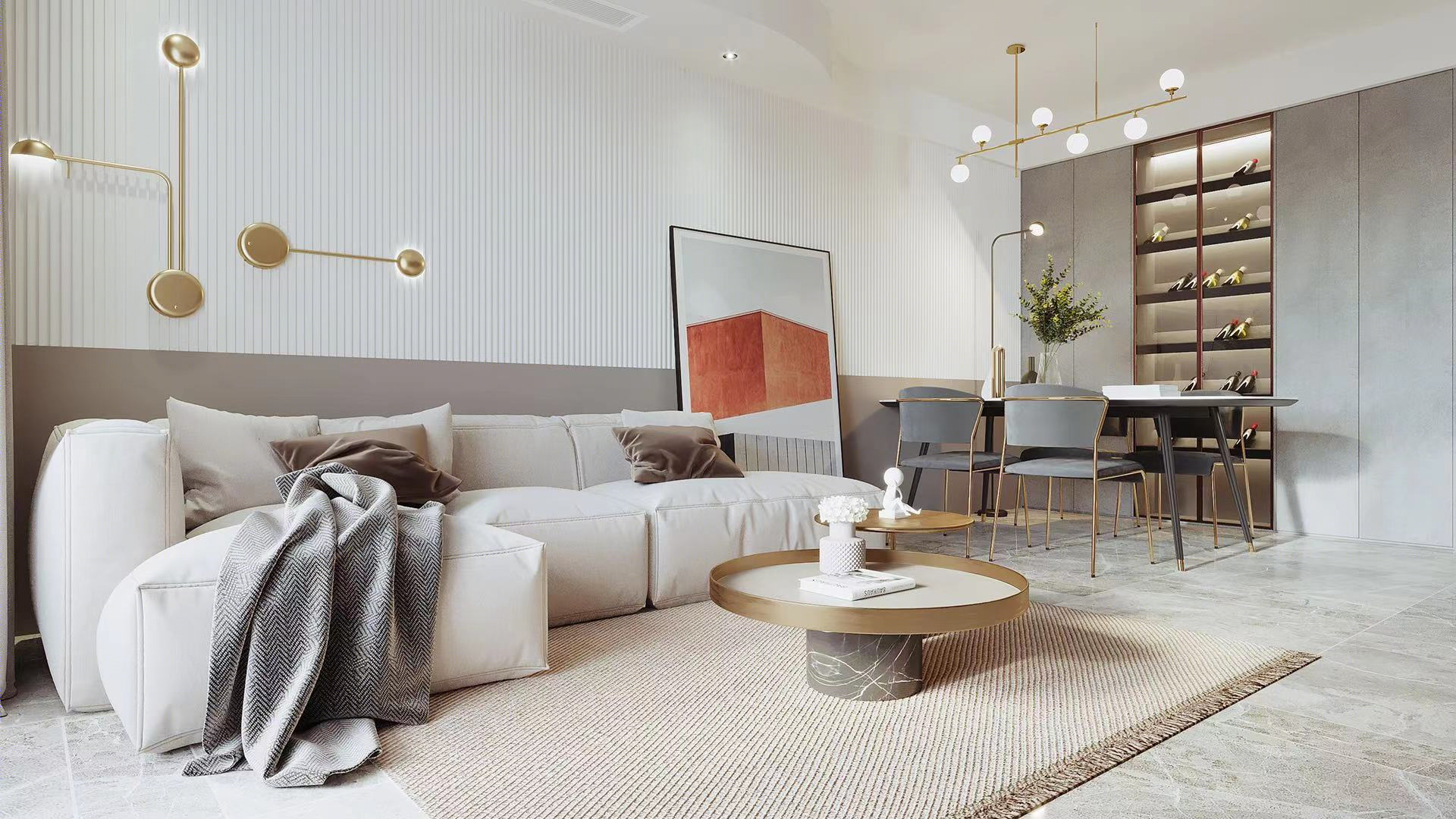 淮安三口之家温暖舒适之家丨中国淮安丨东篱设计李寅-10