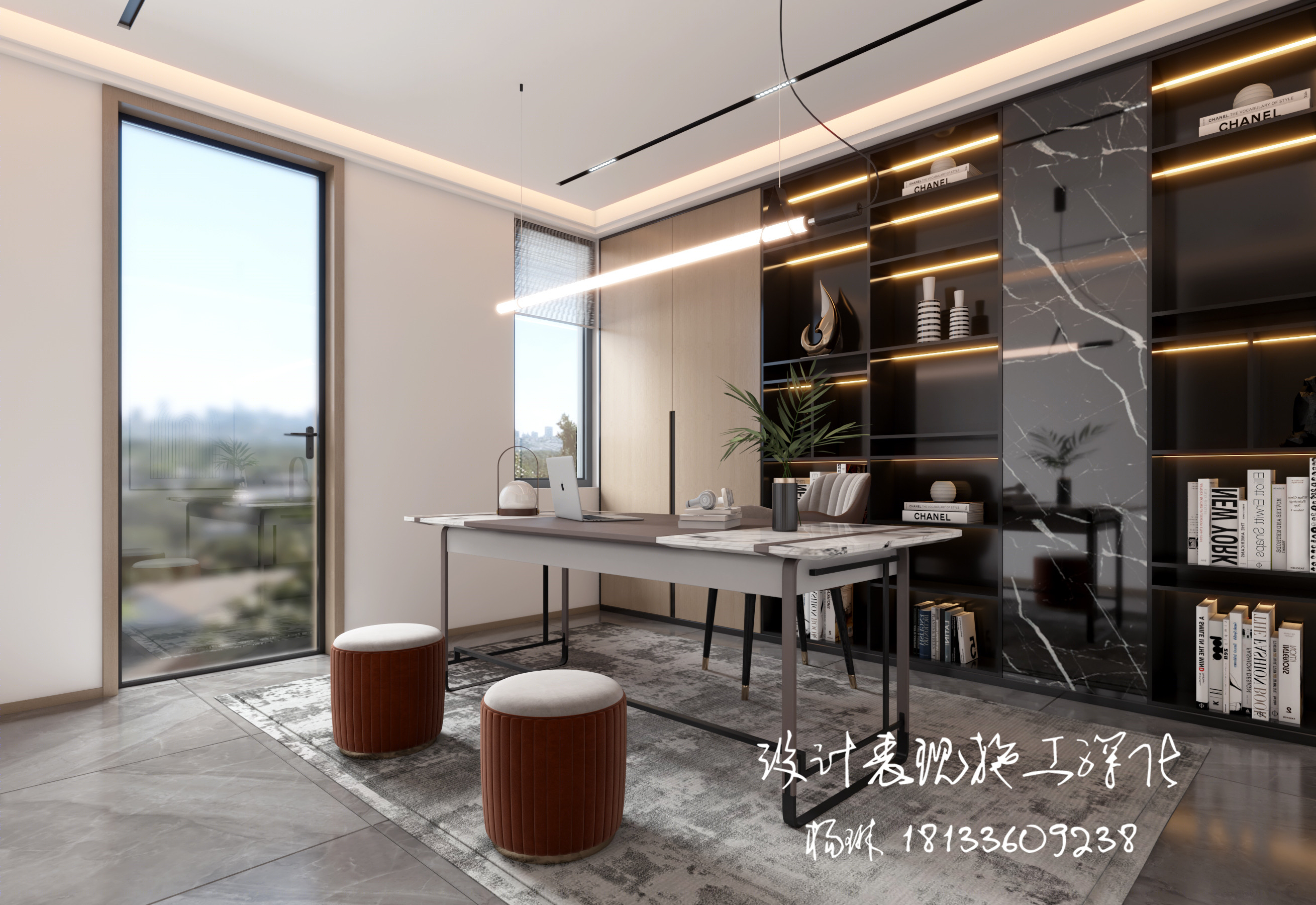 极简 · 挑空大别墅-10