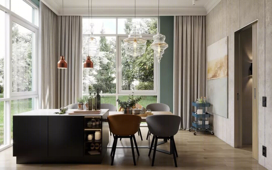 工业风清新时尚住宅设计-8