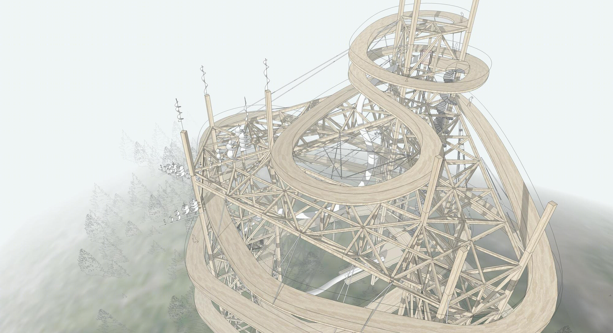 捷克高海拔天空步道别墅设计-45