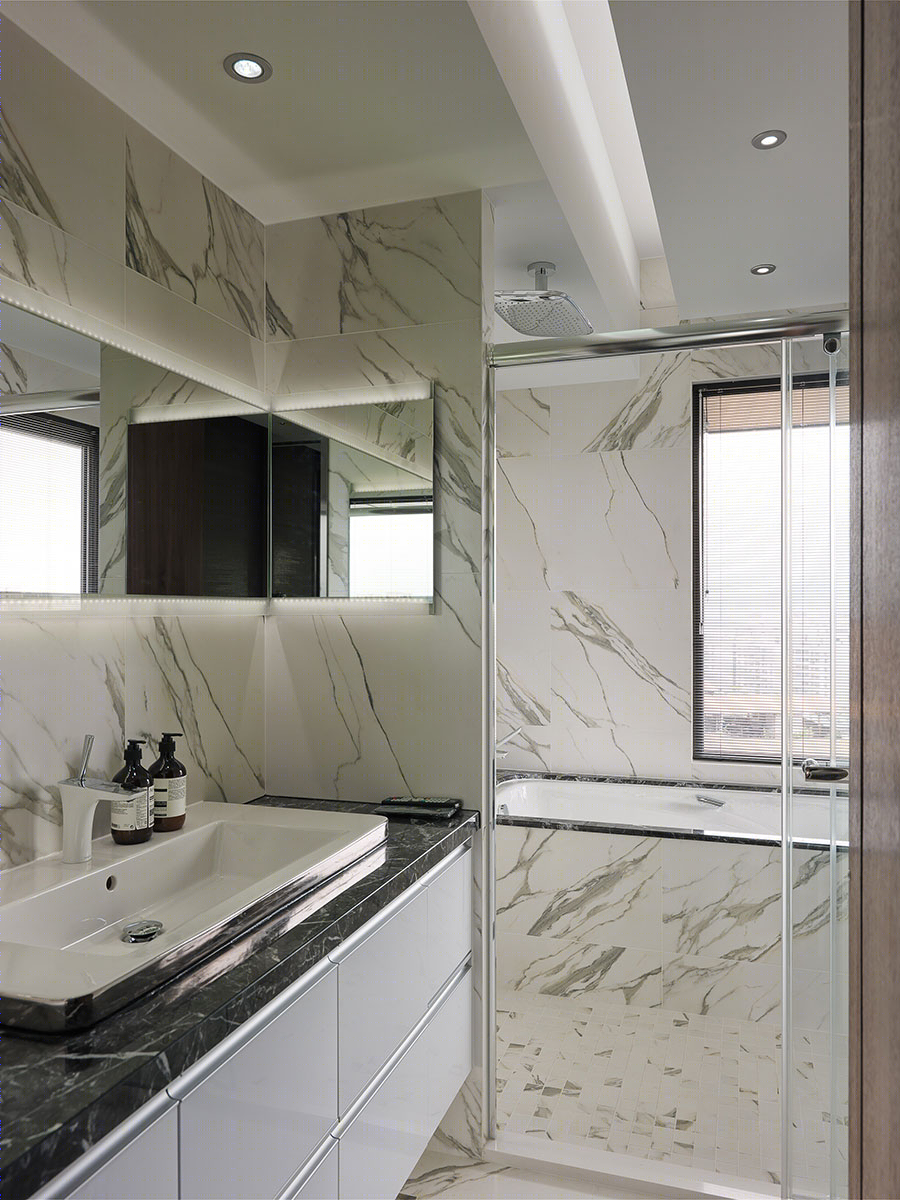 122㎡珠宝盒式住宅 | 自然色系的现代古典风格惊艳之作-14