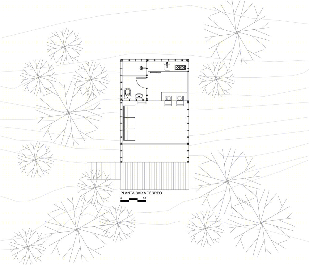 巴西微型木屋 | 融入自然的瓦尔登湖小屋-23