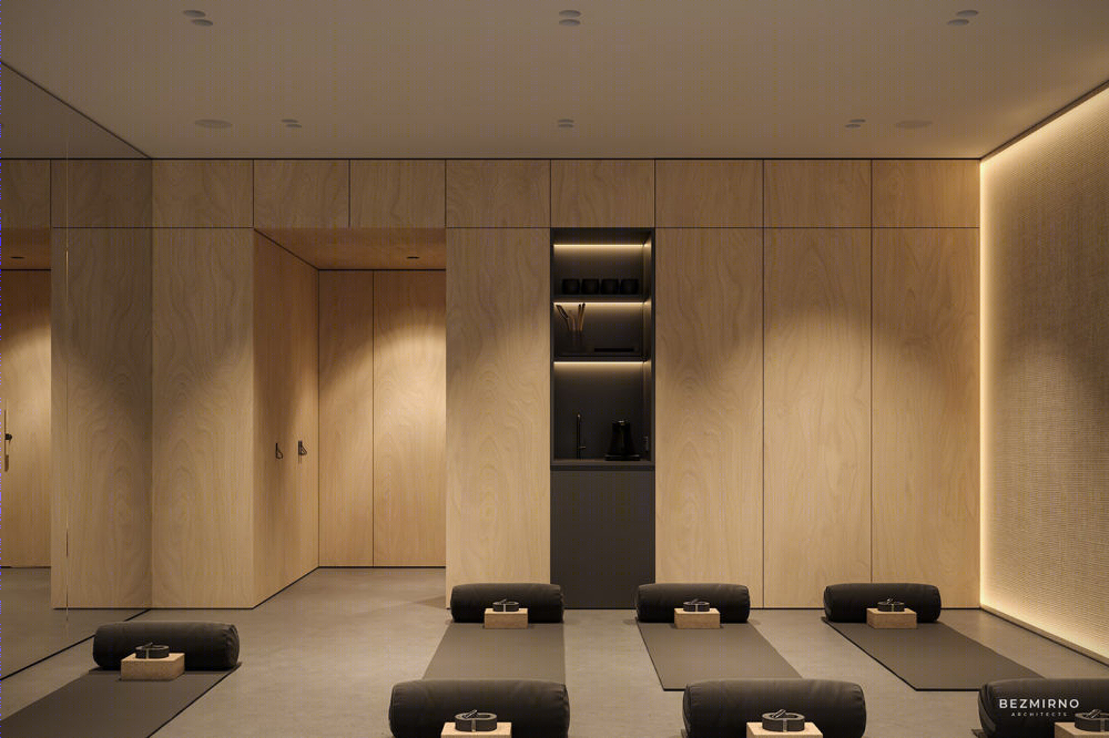 都市中的宁静角落·小瑜伽室设计丨Bezmirno Architects-8