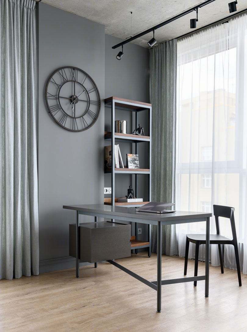 宁静自然氛围的家庭办公设计案例丨ELLEdecoration-25