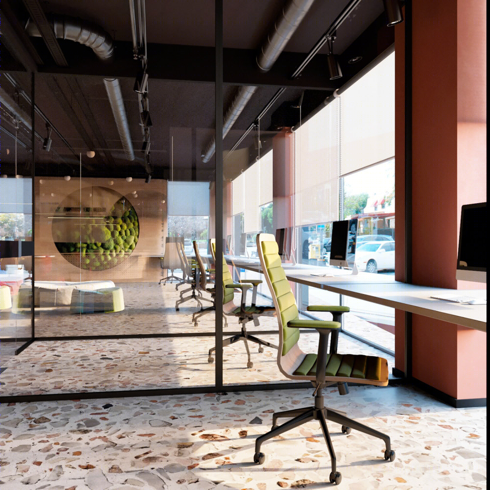 活力四溢的年轻办公空间丨KSh Design-5