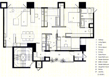 122㎡珠宝盒式住宅 | 自然色系的现代古典风格惊艳之作-16